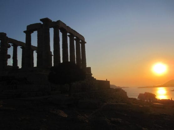 Poseidontempel_Sonnenuntergang